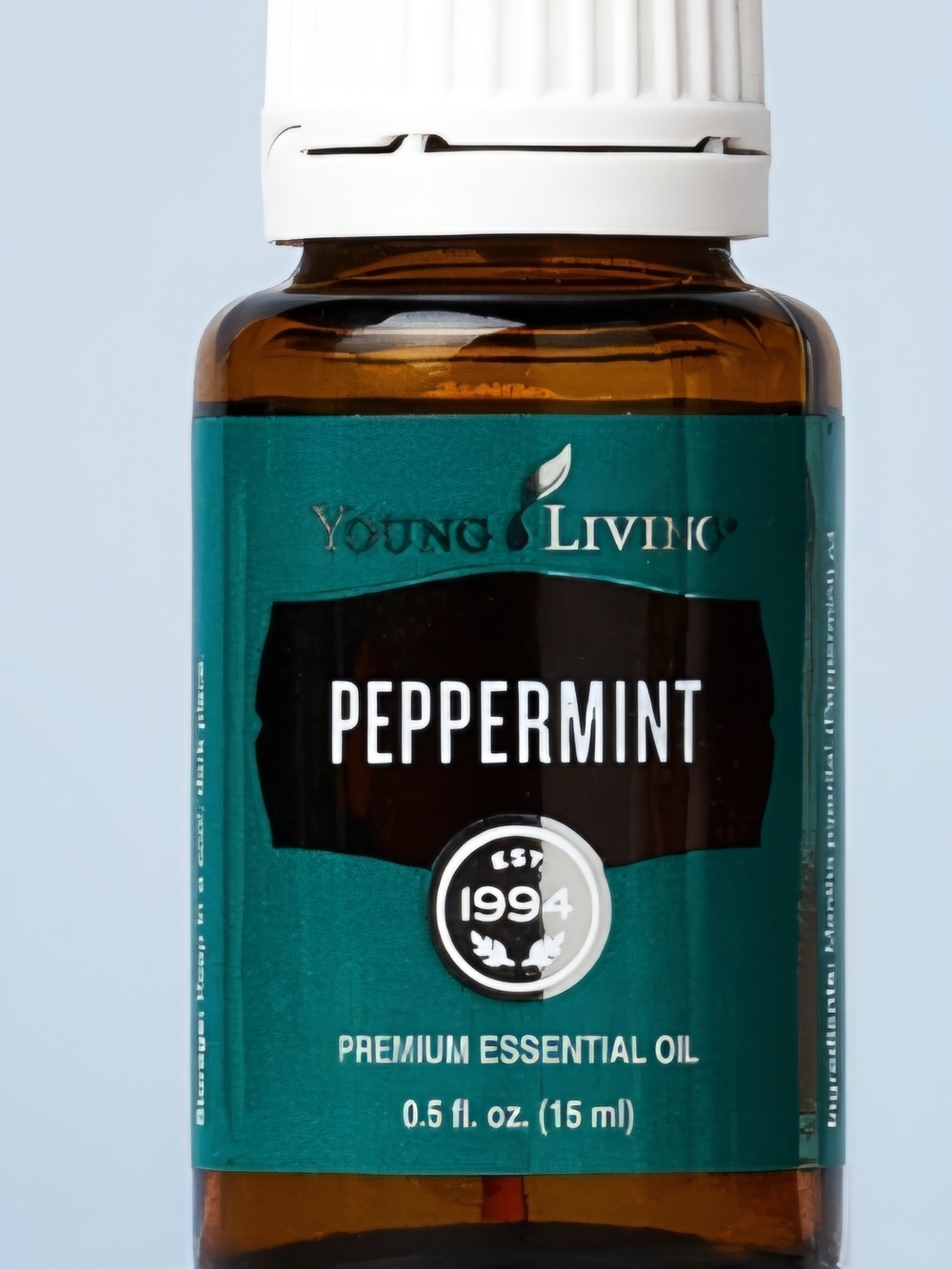 Young Living Peppermint Essential Oil - Teal and Black Label